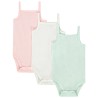 Lot de 3 bodies débardeurs unis pour bébé fille