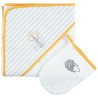 Cape de bain et gant de toilette Nos petits amis
