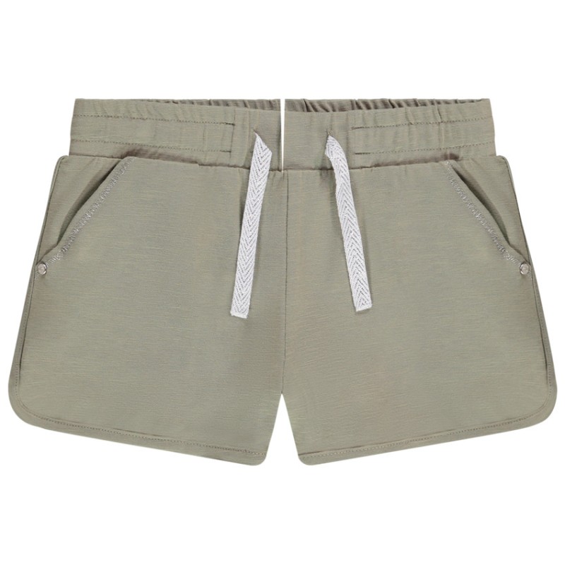 Short en jersey uni fille