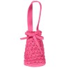 Sac bourse en crochet avec cordon fille