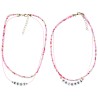 Lot de 2 colliers à perles Best Friends fille