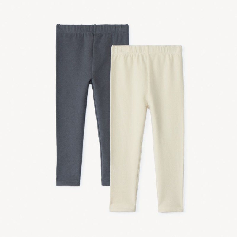 Lot de 2 caleçons en molleton uni pour bébé fille