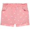 Short en toile imprimé cœurs pour bébé fille