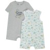 Lot de 2 combishorts motifs dinos pour bébé garçon
