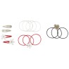Set de 4 barrettes et 10 élastiques fleur/cœur pour fille
