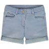 Short effet jean à poche cœur pour bébé fille