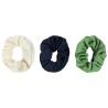 Lot de 3 chouchous en voile froissé pour fille