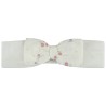 Bandeau fantaisie avec nœud et imprimé fleurit pour bébé fil