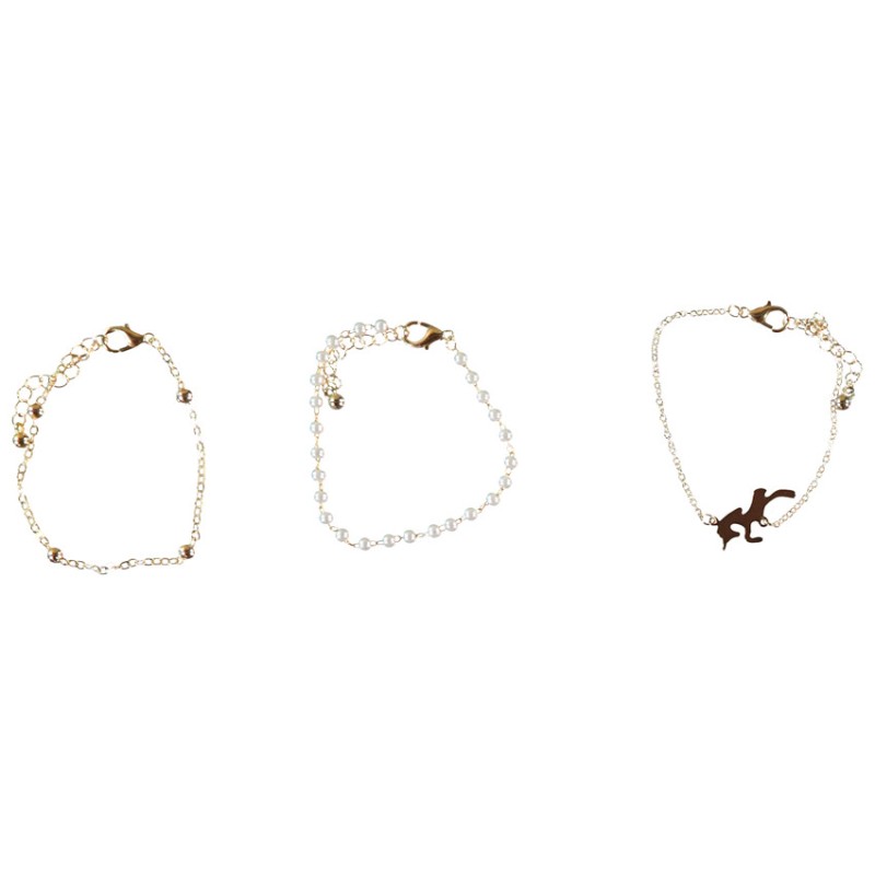 Lot de 3 bracelets fantaisies pour fille