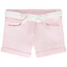 Short effet jean avec ceinture en broderie anglaise fille