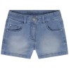 Short en denim effet délavé fille