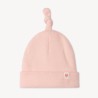 Bonnet de maternité uni en maille côte pour bébé fille