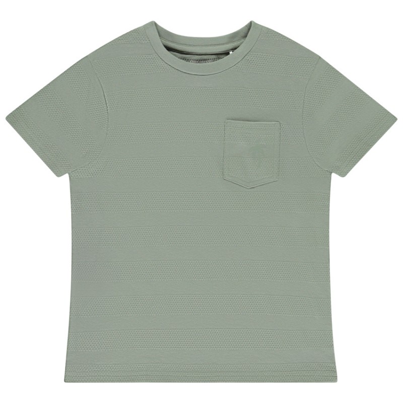 T-shirt manches courtes uni avec poche garçon