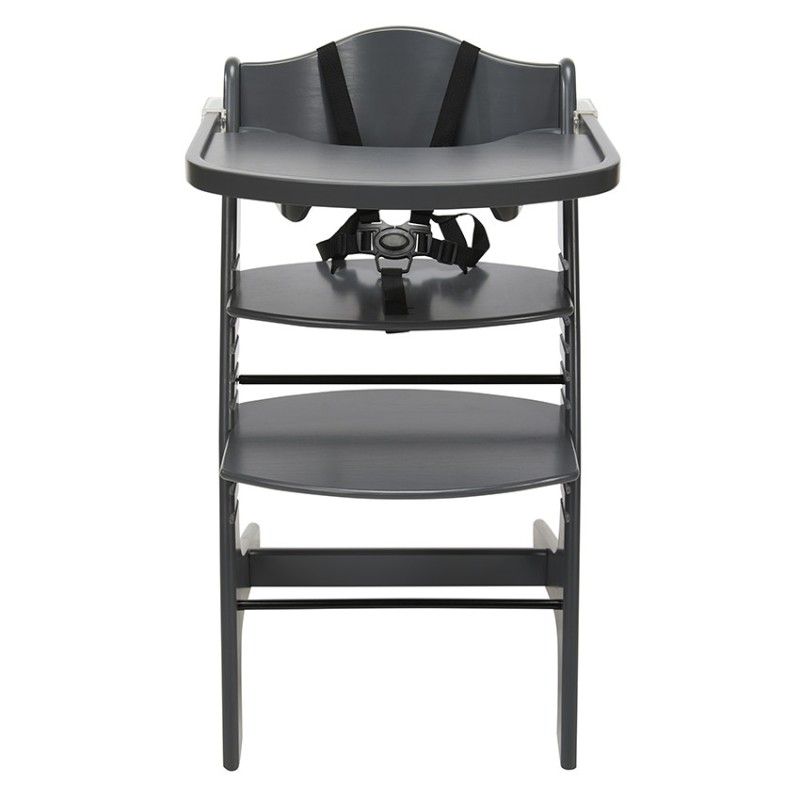 Chaise-haute évolutive Stepit anthracite