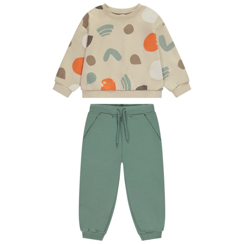 Ensemble jogging oversize imprimé arty pour bébé garçon