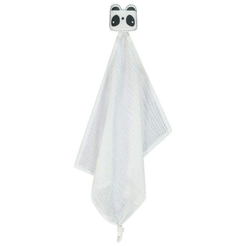 Doudou animal en gaze de coton