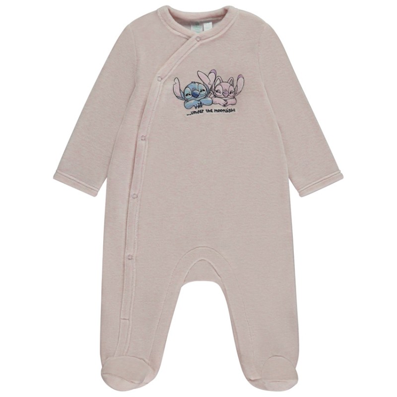 Dors-bien velours Stitch & Angel Disney pour bébé fille avec