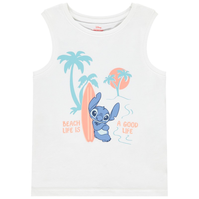 Débardeur uni Stitch Disney garçon