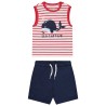 Ensemble débardeur rayé + short uni pour bébé garçon