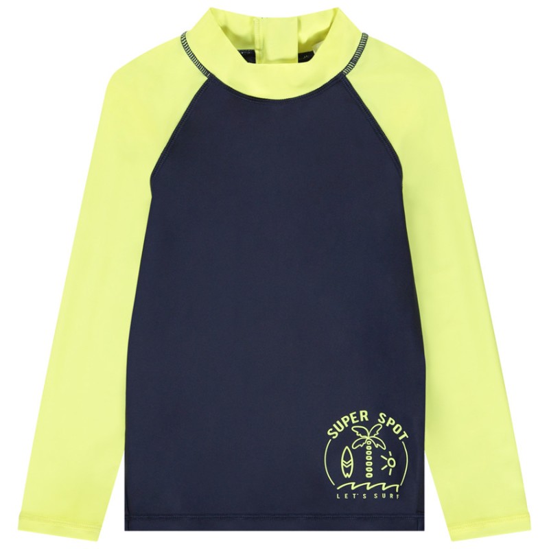T-shirt manches longues anti-UV SPF 50+ print surf garçon
