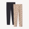 Lot de 2 leggings fantaisie fille