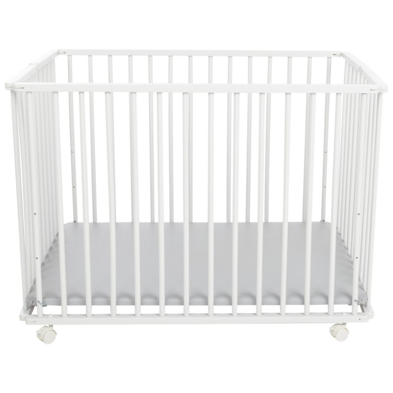 Parc pliable en bois Pocket blanc