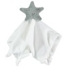 Doudou plat étoile en velours