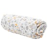 Drap housse Nos petits amis en popeline imprimé animaux 60 x