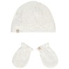 Ensemble bonnet + moufles imprimé fantaisie pour bébé