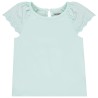 T-shirt manches courtes en broderie anglaise pour bébé fille