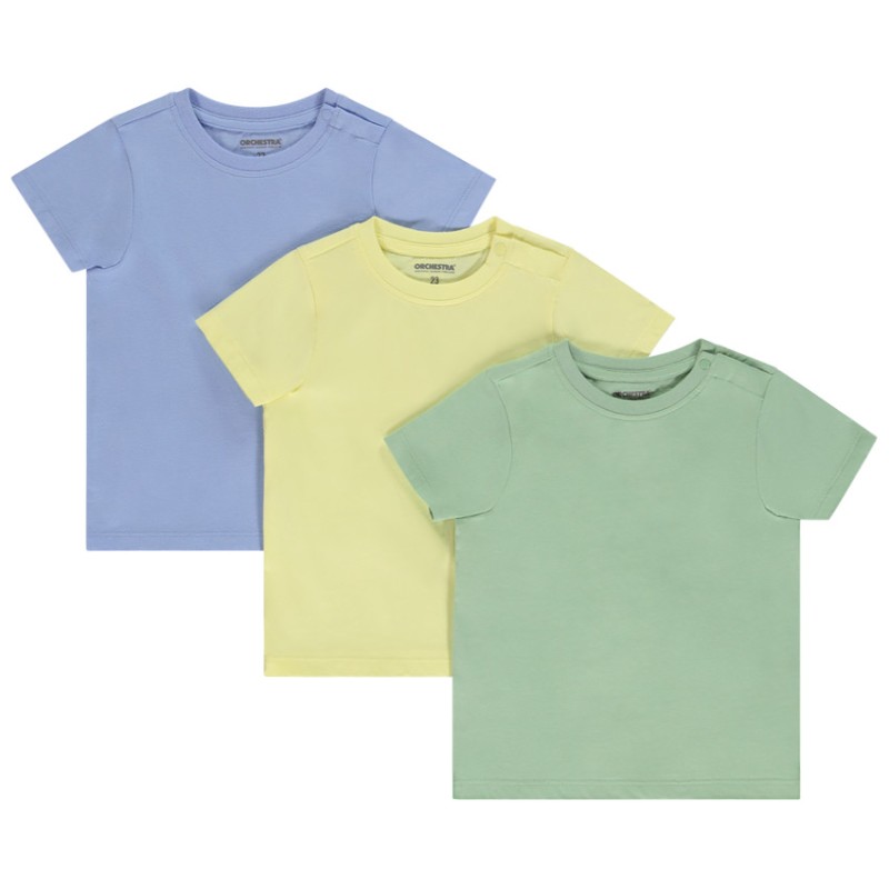Lot de 3 t-shirts manches courtes print gomme pour bébé garç