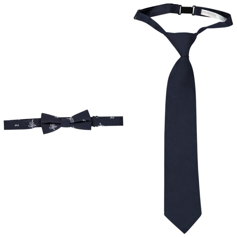 Set cravate + nœud papillon imprimé palmiers garçon