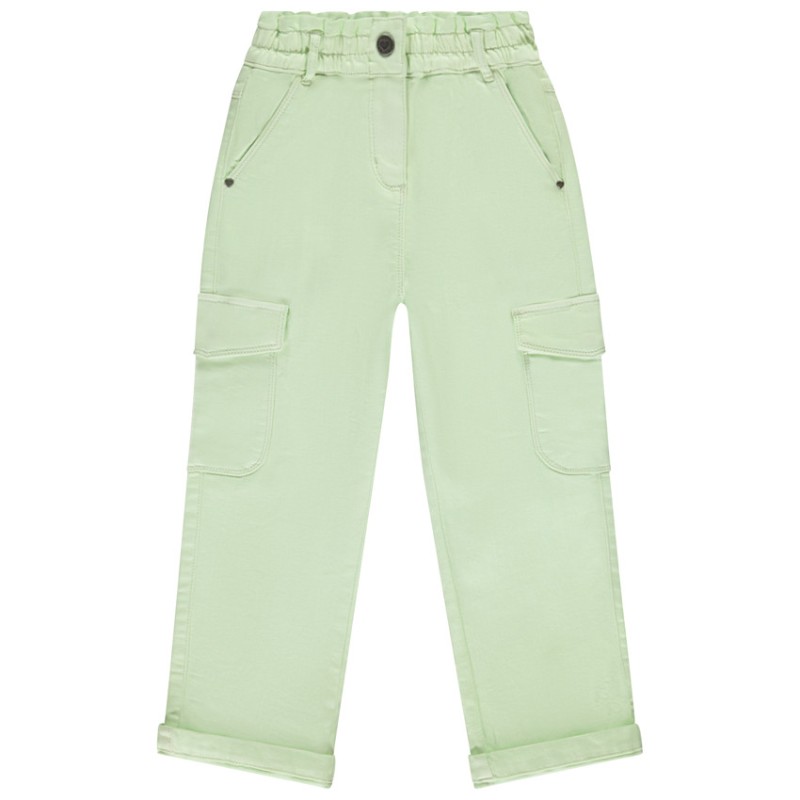 Jean overdyed large avec style cargo fille