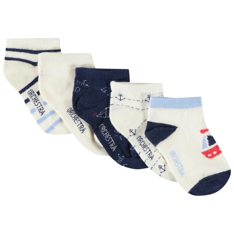 Lot de 5 paires de chaussettes courtes fantaisie pour bébé g
