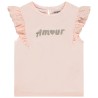 T-shirt manches courtes brodées à print pailleté pour bébé f