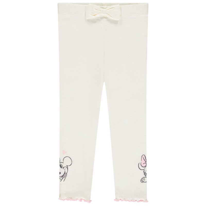 Caleçon côtelé à nœud Mickey & Minnie Disney pour bébé fille