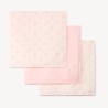 Lot de 3 langes en tetra motifs lapins pour bébé fille