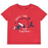 T-shirt manches courtes uni print baleine pour bébé garçon