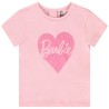 T-shirt manches courtes print Barbie pailleté pour bébé fill