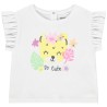 T-shirt manches courtes motif léopard pour bébé fille