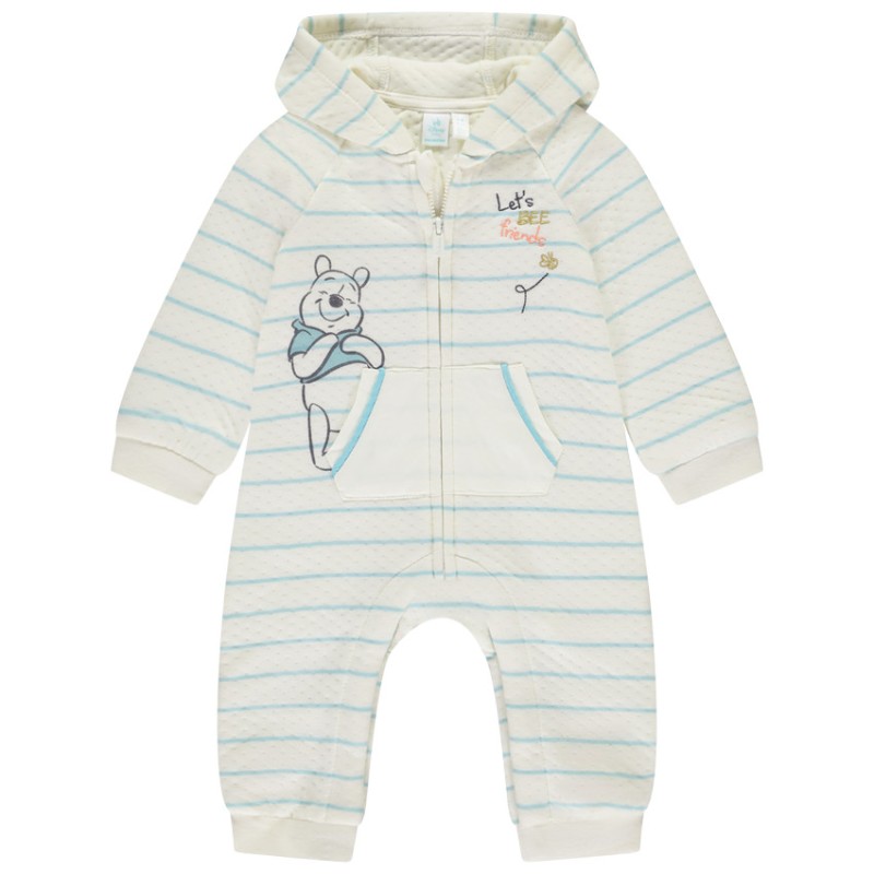 Combinaison longue rayée Winnie l'Ourson Disney pour bébé ga