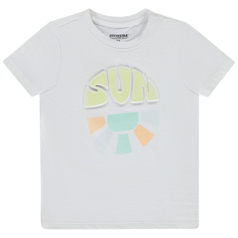 T-shirt manches courtes print embossé pour bébé garçon