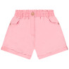 Short uni à taille mockée fille