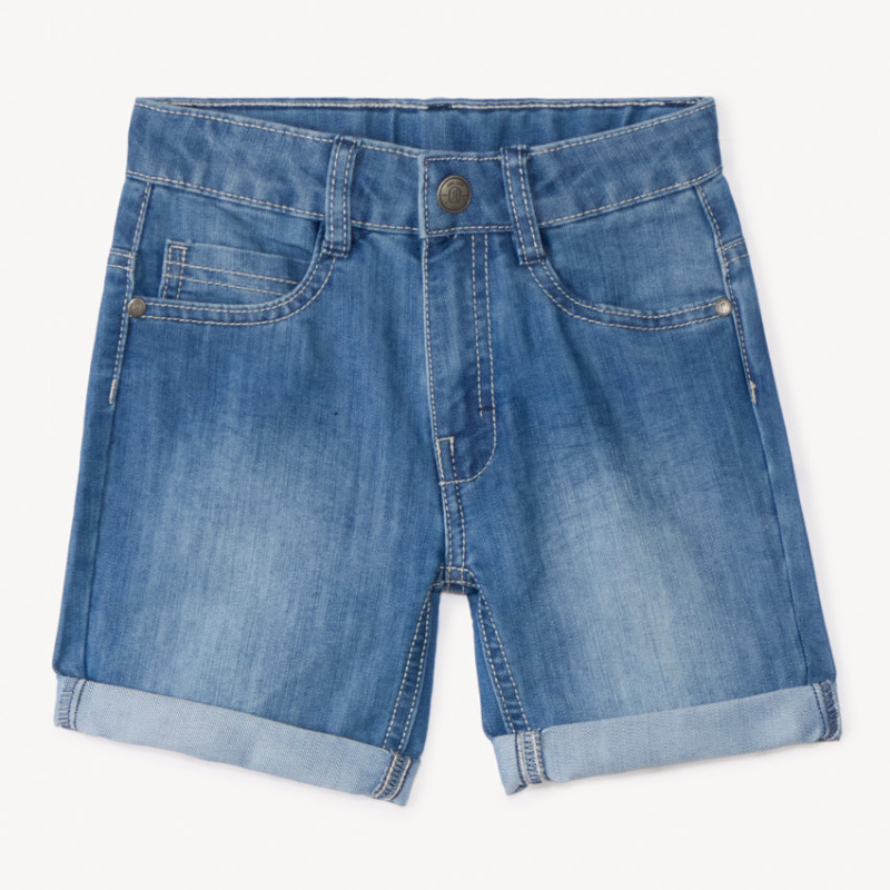 Bermuda en jean effet délavé garçon