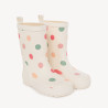 Bottes de pluie imprimé pois fille
