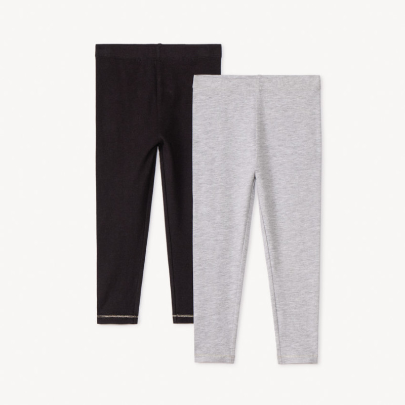 Lot de 2 caleçons longs unis pour bébé fille
