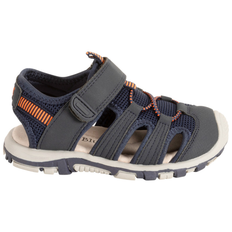 Sandales velcro avec élastiques bicolores garçon