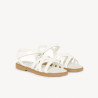 Sandales blanches à brides croisées fille