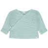 Gilet cache effet cœur uni en tricot pour bébé