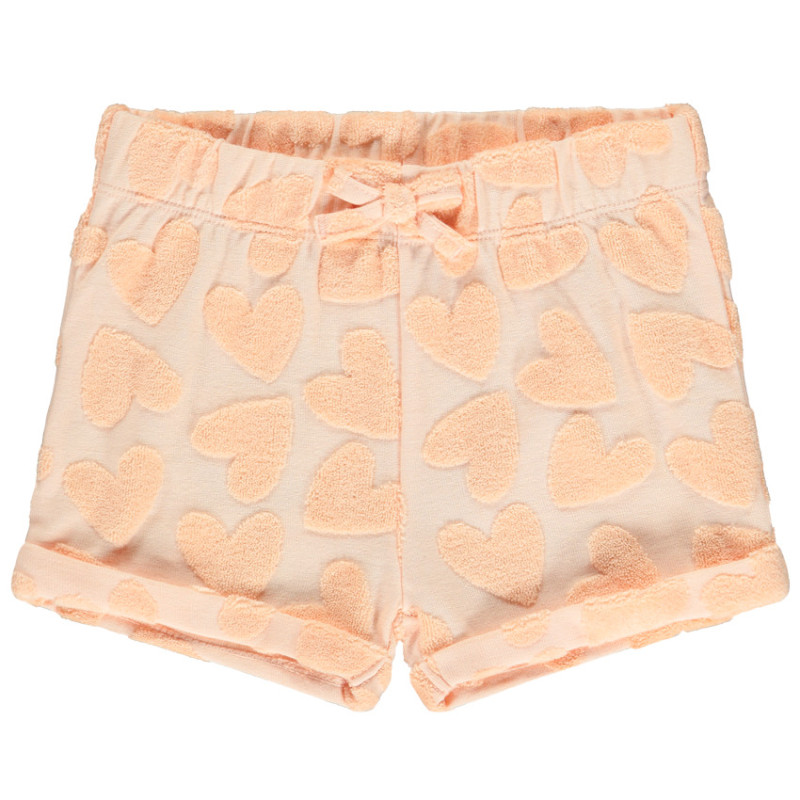 Short avec motif en éponge effet dévorée pour bébé fille